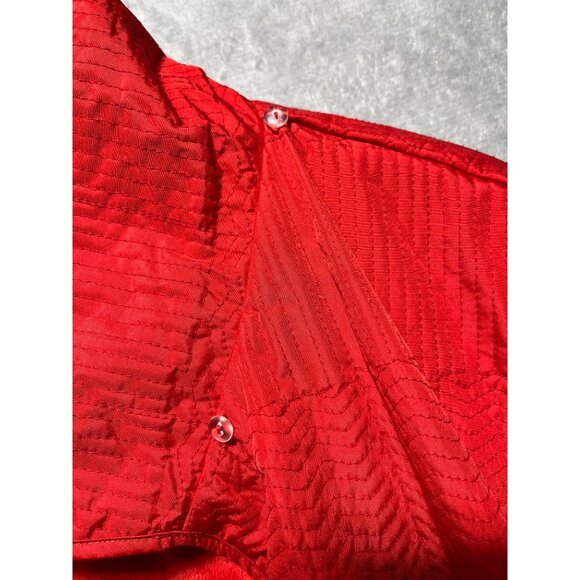 Vintage Totes Womens Plus 3X Red Quilted Rain Coat Jacket Soft Fleece Lining - Picture 11 of 16